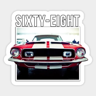 68 Mustang Sticker